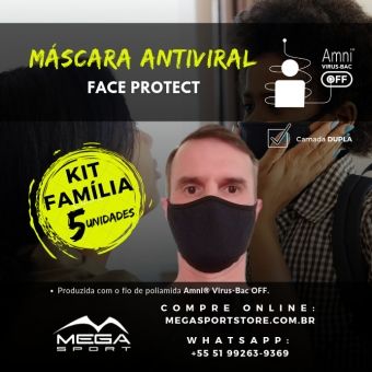 Máscara Kit Família - Face Protect  (5 unidades)